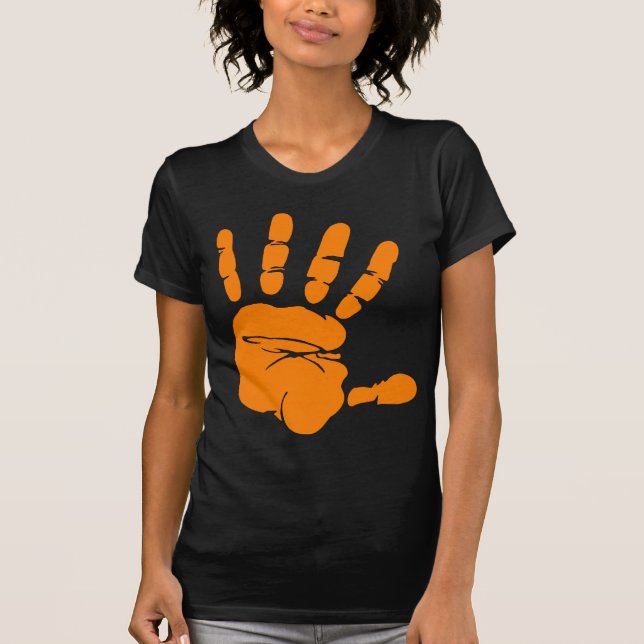 T-shirt Impression de la main (Devant)