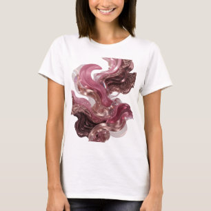 T-shirt Impression de mode ART ABSTRAIT Argentée v2