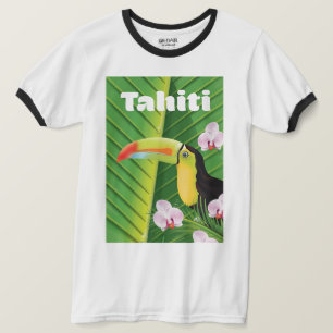 T-shirt Impression de voyage Tahiti Toucan