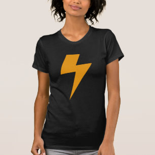T-shirt Impression Énergie Foudre Jaune