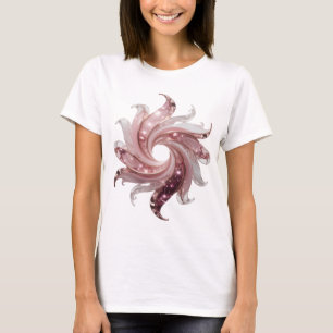 T-shirt Impression étoile lumineuse argentée propre
