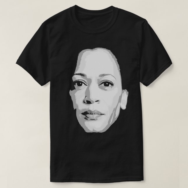 T-shirt Impression faciale Kamala Harris (Design devant)
