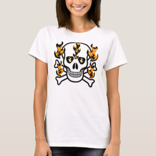 T-SHIRT IMPRESSION GRAPHIQUE COMPLEXE DANS LES FLAMES