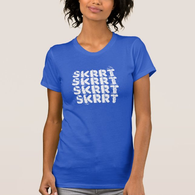 T-shirt Impression graphique populaire à la mode Skrrt Skr (Devant)