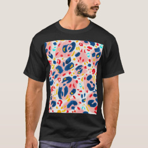 T-shirt Impression léopard : aquarelle peinte à la main.