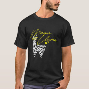T-shirt Impression léopard Maman Lama Impression léopard M
