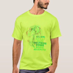 T-shirt impression moderne de grand danois