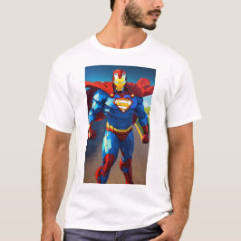 T-shirt Impression murale Superhero puissant - Inspirer vo