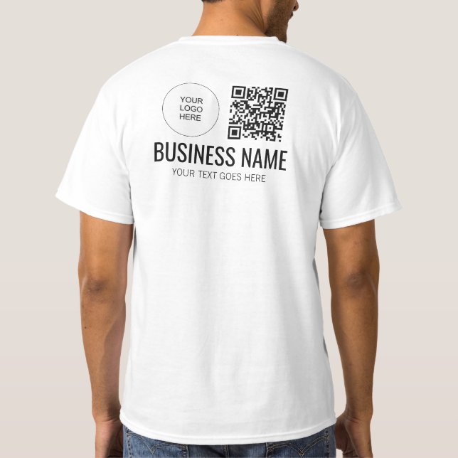 T-shirt Impression recto verso Membre du personnel Mens Lo (Dos)