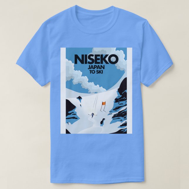 T-shirt Impression ski Niseko Japon (Design devant)
