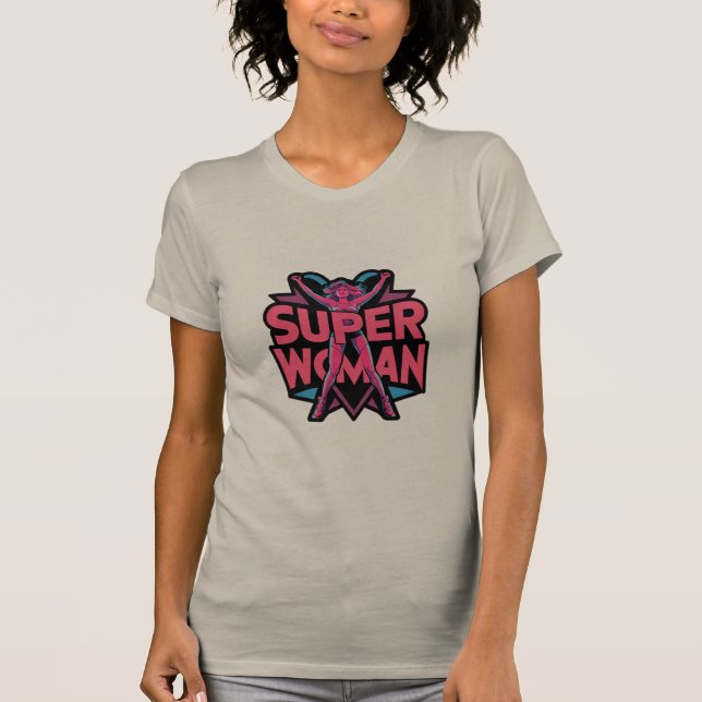 T-shirt impression super femme (Devant)