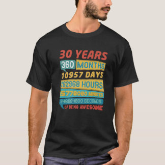 T-shirt Impressionnant 30 Ans Édition Limitée Vintage 30E