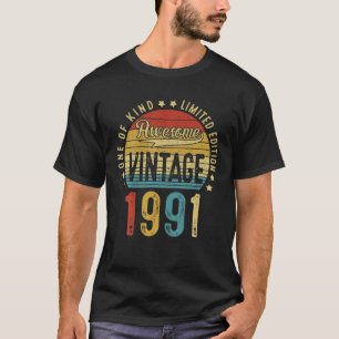 T-shirt Impressionnant 31 Ans Vintage 1991 31E Anniversair