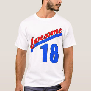 T-shirt Impressionnant à 18 années de 18ème anniversaire