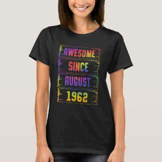 T-shirt Impressionnant depuis août 1962 61 Ans 61e Anniver