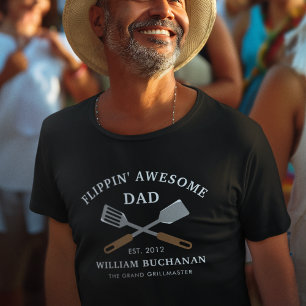 T-shirt Impressionnant papa Fête des pères barbecue person