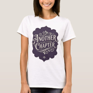 T-shirt Impressionnant violet impression "ANOTHER CHAPTER"