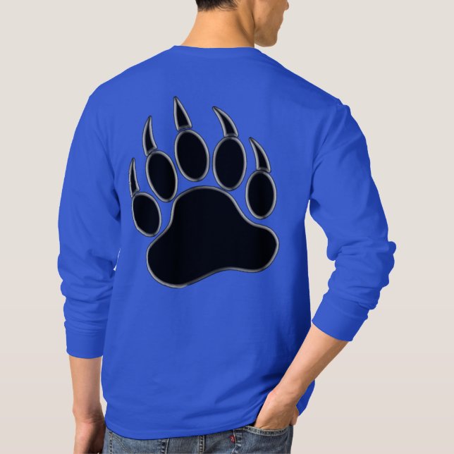 T-shirt Impressionnante Paw d'ours imprimée sur le dos - C (Dos)