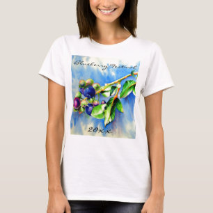T-shirt Impressionniste Blueberry peinture