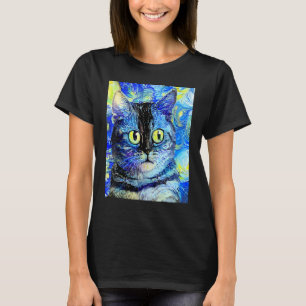 T-shirt Impressionniste chat Chaton Je Suis Un Chat Maman 