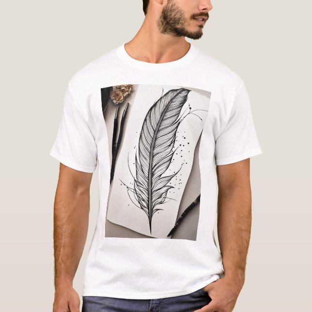 T-shirt Impressions encrées : Tee inspirée du tatouage (Devant)