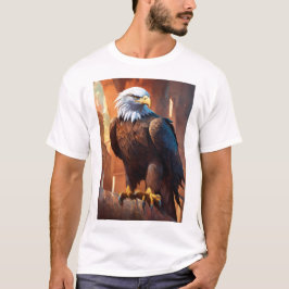 T-shirt Imprimantes d'art de l'aigle majestueux : La vie s