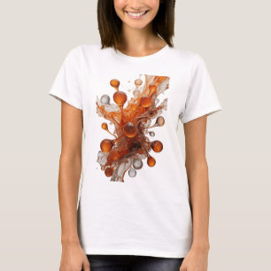 T-shirt Imprimé de CRÈME GLACÉE FONDANTE Orange Vibrant