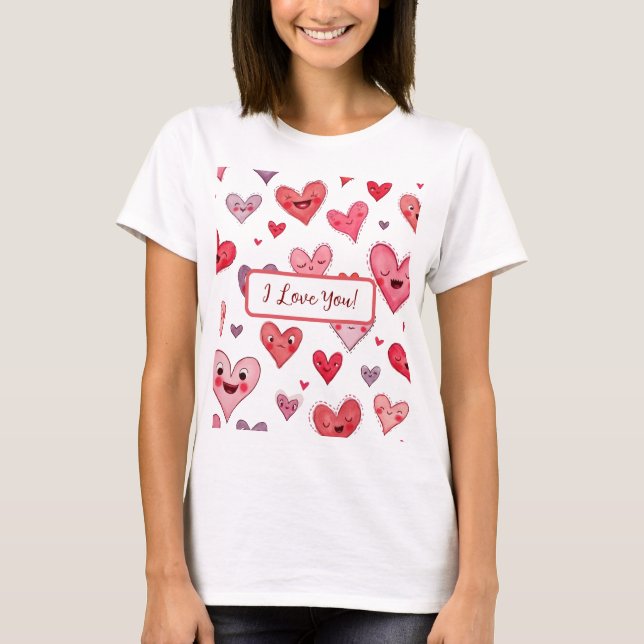 T-shirt imprimé de Valentine (Devant)