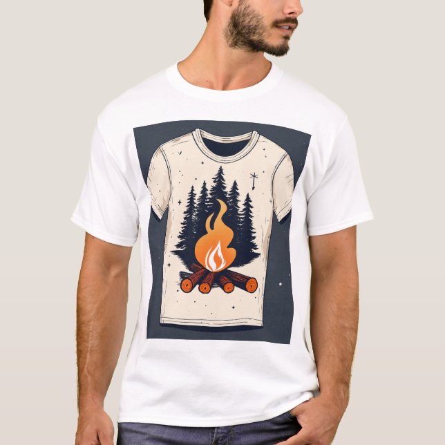 T-shirt imprimé design 🔥 neige Fire (Devant)