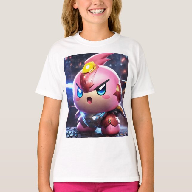 t-shirt imprimé personnage de dessin animé pour en (Devant)
