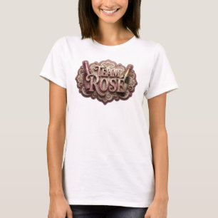T-shirt Imprimé Rose TEAM rose saillant
