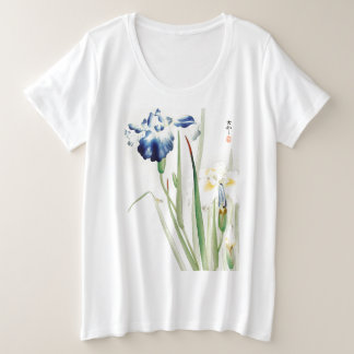 T-shirt IMPRIMÉ SIMPLE IRIS JAPONAIS WOODBLOCK
