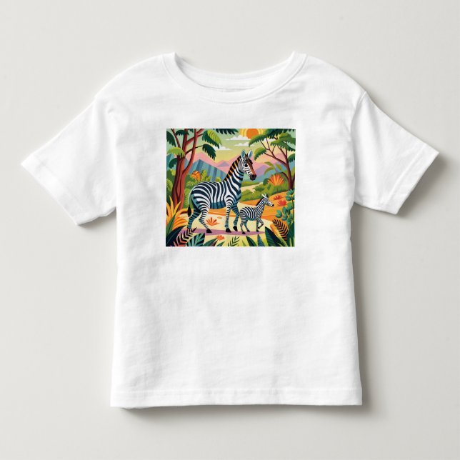 T-shirt imprimé Zebra (Devant)