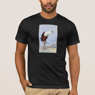 T-shirt Imprimer Antique Aigle Poisson Africain