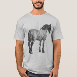 T-shirt Imprimer Cheval vintage