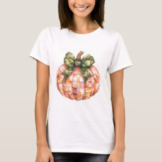 T-shirt Imprimer Citrouille de boule Disco Halloween
