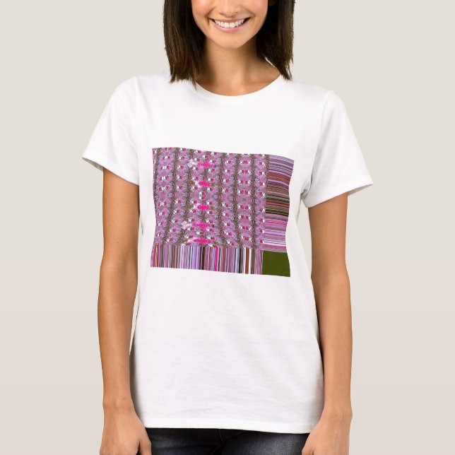 T-shirt Imprimer l'art Motif Abstrait dense et complexe (Devant)