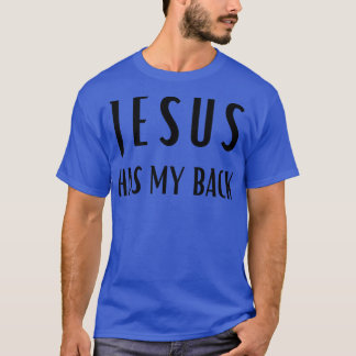 T-shirt Imprimer sur le dos JESUS A MON DOS 2