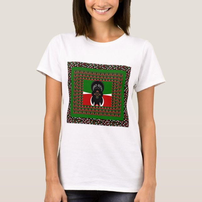 T-shirt Imprimerie d'art Jambo Kenya (Devant)