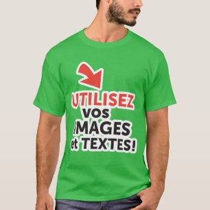 T-shirt Imprimez vos designs en ligne DIY en Français