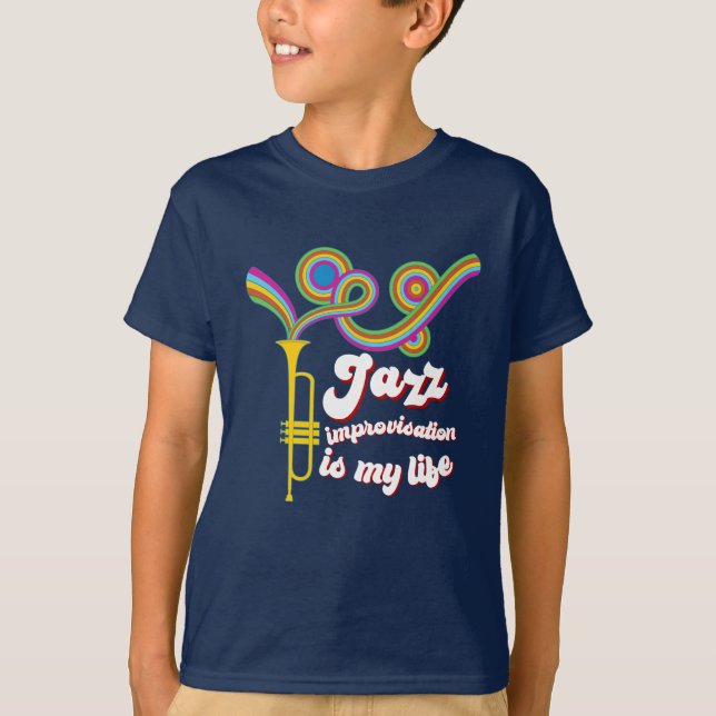 T-shirt improvisation jazz (Devant)