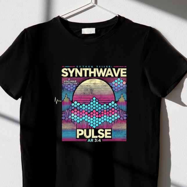 T-shirt impulsion d'onde synchrone (Créateur téléchargé)