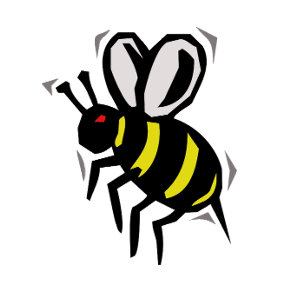 T-Shirt in Bienen-Wespen-Form Fliegende Insekten
