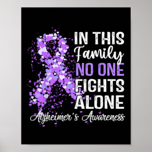T-Shirt in dieser Familie niemand kämpft allein He Poster