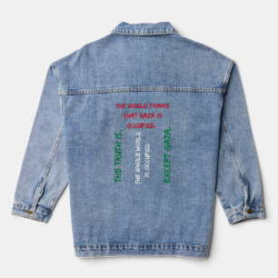 T - Shirt in Gaza gerettet, freies palästinensisch Jeansjacke