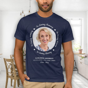 T-shirt In Love Mémoire Funéraire Personnalisé Photo T-Shi