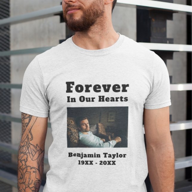 T-shirt In Love Memory Photo Pour Toujours Dans Nos Coeurs (Créateur téléchargé)