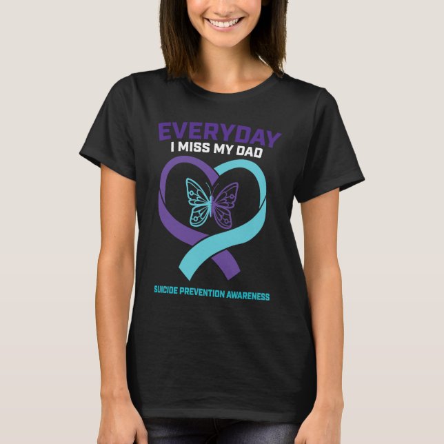 T-shirt In Loving Memory  Dad Suicide Prevention Awareness (Devant)
