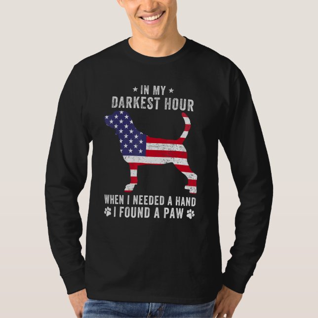 T-shirt In My Darkest Hour I Found A Paw  Beagle Owner (Devant)