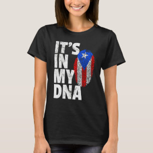 T-shirt In My Dna Puerto Rico Rican Flag Men Women